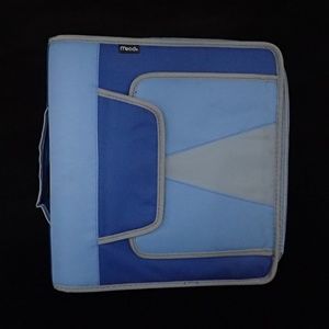 Mead Blue Zipper Binder - EUC